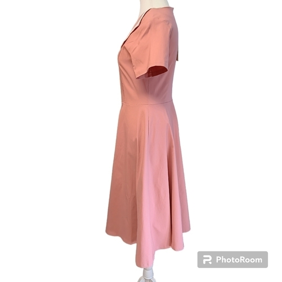 NWT GownTown Women's 1950s Retro Vintage V-Neck Party Swing Dress Women's Size M - Picture 2 of 9